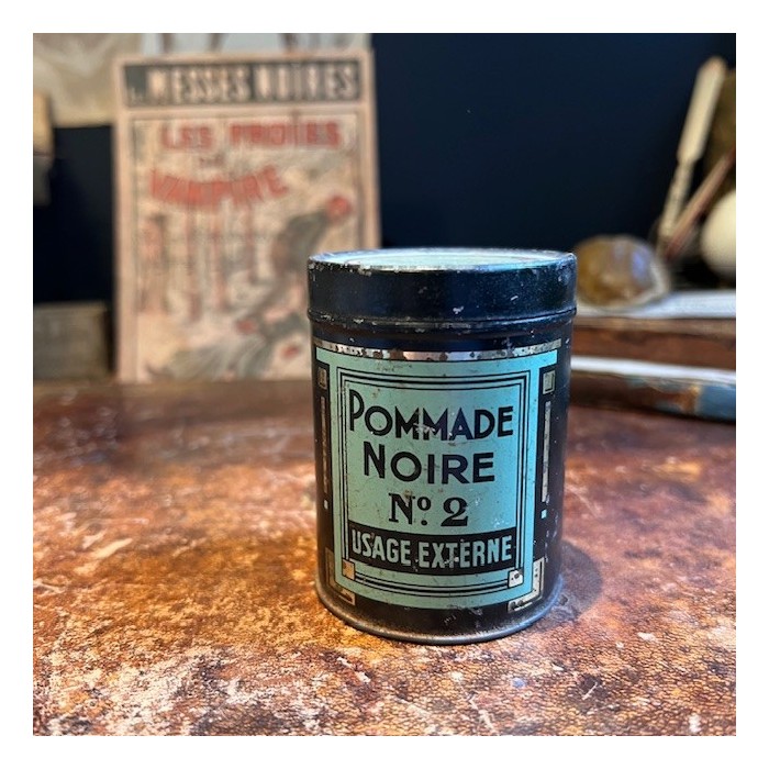 Pommade Noire N°2 - Pot ancien de pharmacie - Furoncles et abcès Pommade Noire N°2 - Pot ancien de pharmacie - Furoncles et abcès