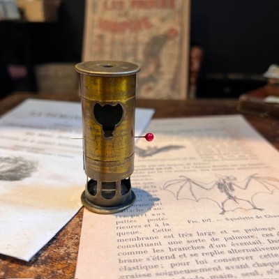Pocket microscope - Floroscope - Insectoscope in brass