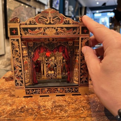 Theater of the Dance Macabre - Victorian miniature theater Theater of the Dance Macabre - Victorian miniature theater
