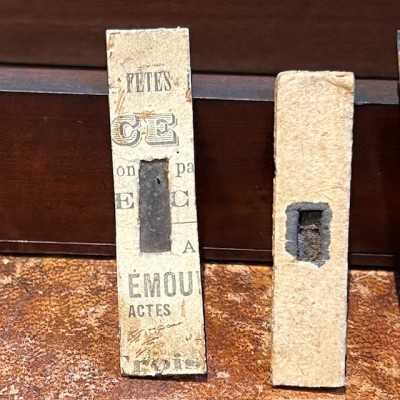 Microscope en laiton à tambour -  Coffret acajou - XIXème siècle