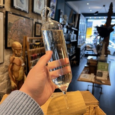 Antique sodium chloride infusion bulb - 500cm3 in its original box