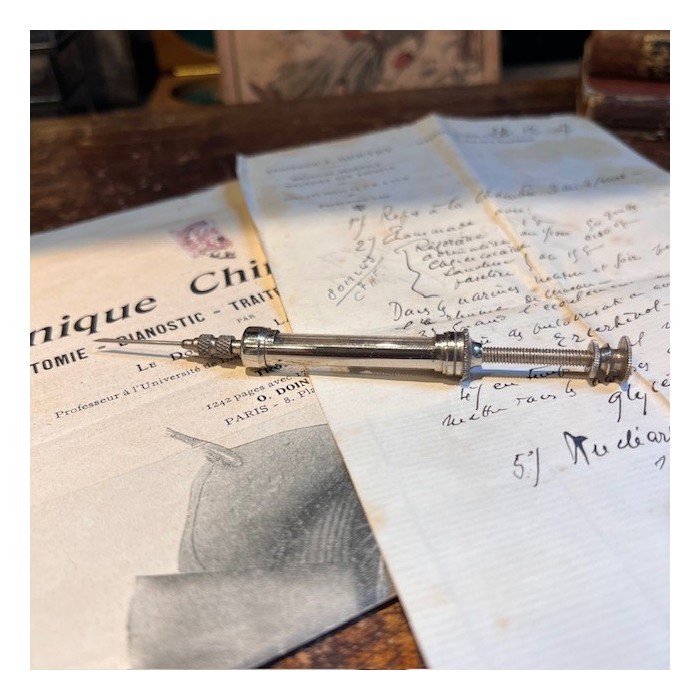 Antique Pravaz syringe - Hypodermic injection - SINGLE WITHOUT CASE