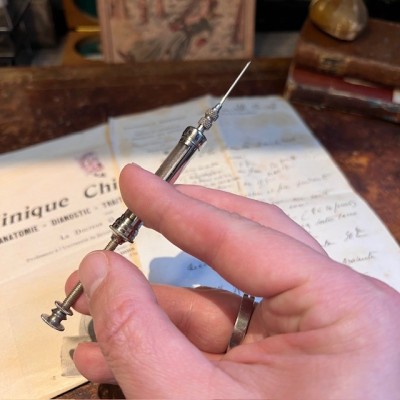 Antique Pravaz syringe - Hypodermic injection - SINGLE WITHOUT CASE