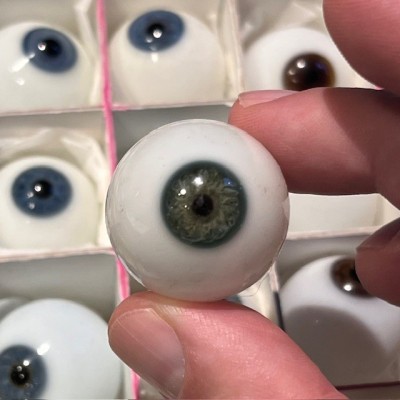 Antique glass eye - Semi-finished - Crystal ball - Prosthetic eye