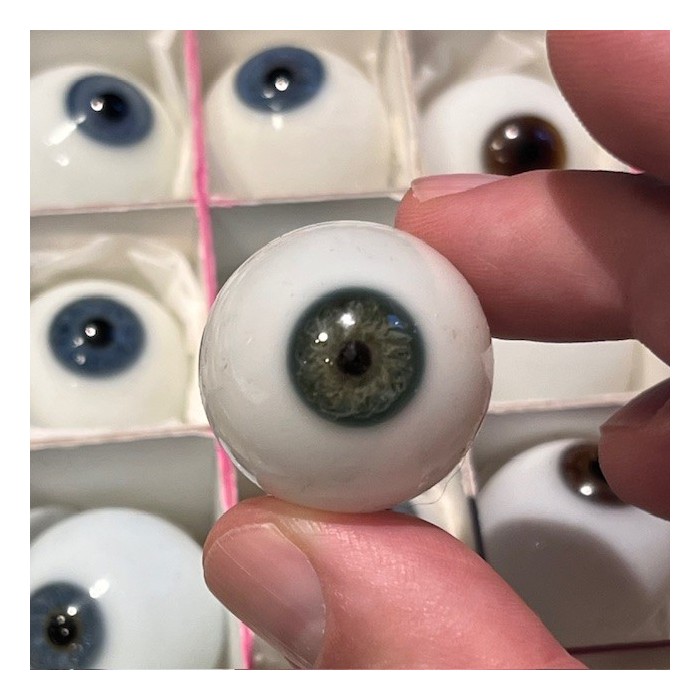 Antique glass eye - Semi-finished - Crystal ball - Prosthetic eye
