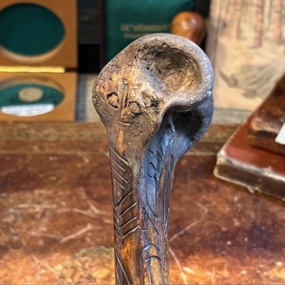 Papuan dagger in engraved cassowary bone - Papuan handicraft