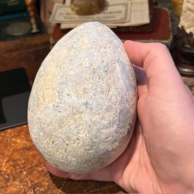 Celestine Egg - Mineral WITH base