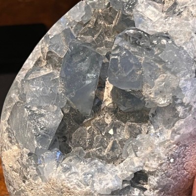 Celestine Egg - Mineral WITH base