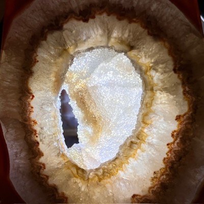 Agate slice on base - South America