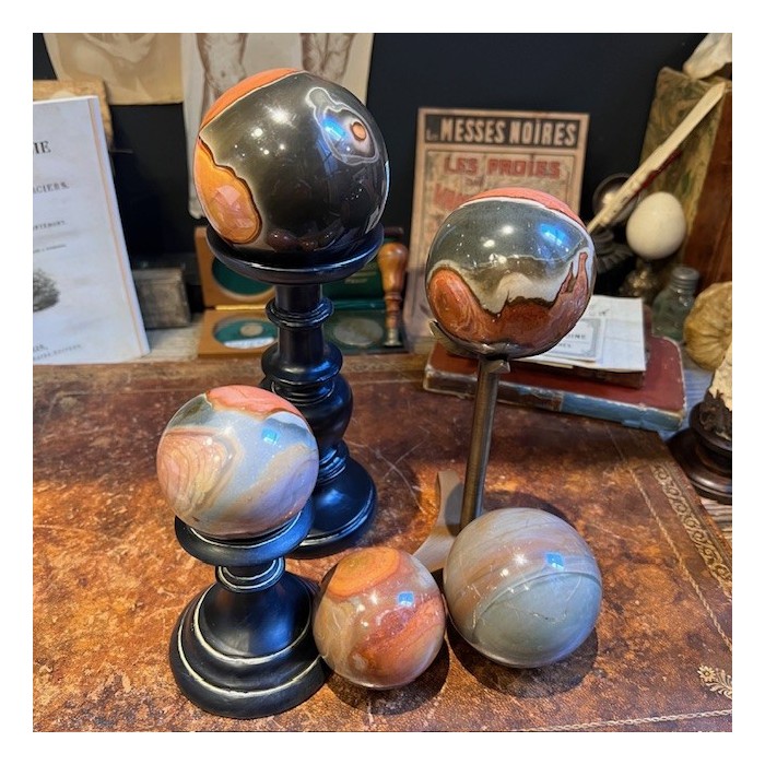 Sphère de Jaspe de Mer - Boule de Jaspe océan