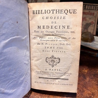 Bibliothèque de Médecine - François Planque -1750 - 10 planches