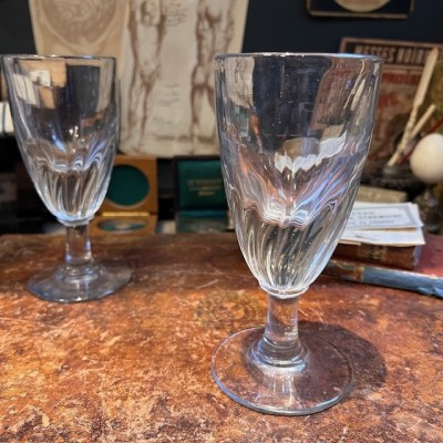 Antique twisted glass for Absinthe