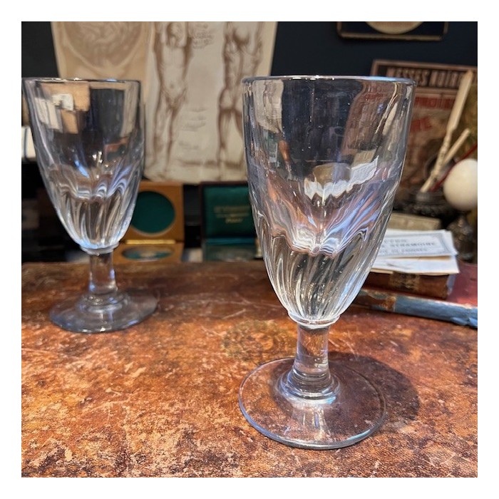 Antique twisted glass for Absinthe