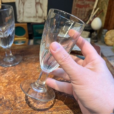 Antique twisted glass for Absinthe