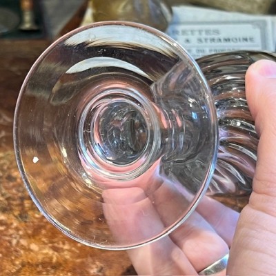 Antique twisted glass for Absinthe