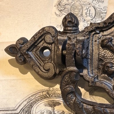 Antique Coffin handle - Skull and crossbones 1900/1930