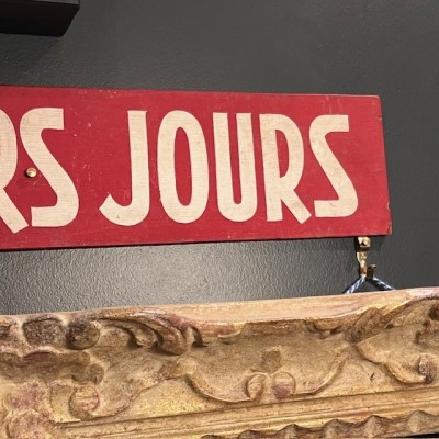 DERNIERS JOURS - Ancien Panneau de Cinéma peint