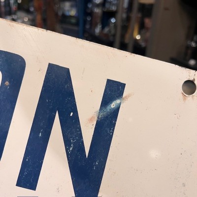 POISON - CORROSIVES - Panneau en tôle émaillée biface - Pharmacie