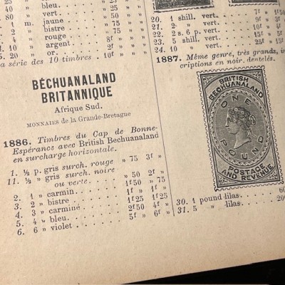 Antique ARTHUR MAURY postage stamp catalog for collections - 1904/1905