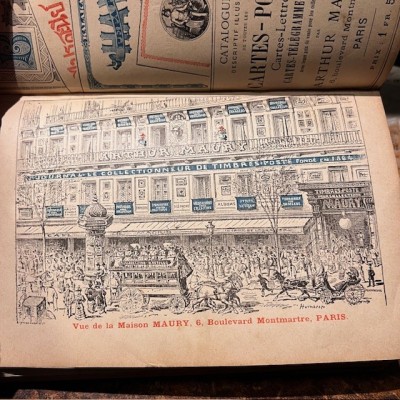 Antique ARTHUR MAURY postage stamp catalog for collections - 1904/1905