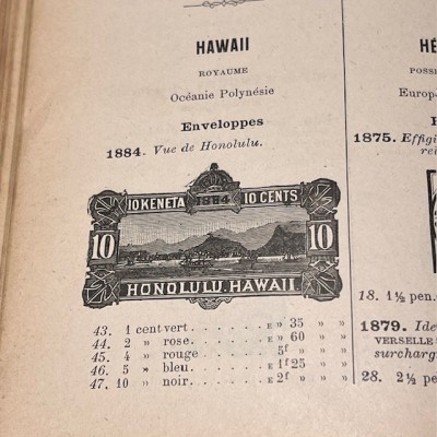 Antique ARTHUR MAURY postage stamp catalog for collections - 1904/1905