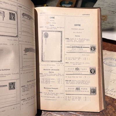 Antique ARTHUR MAURY postage stamp catalog for collections - 1904/1905