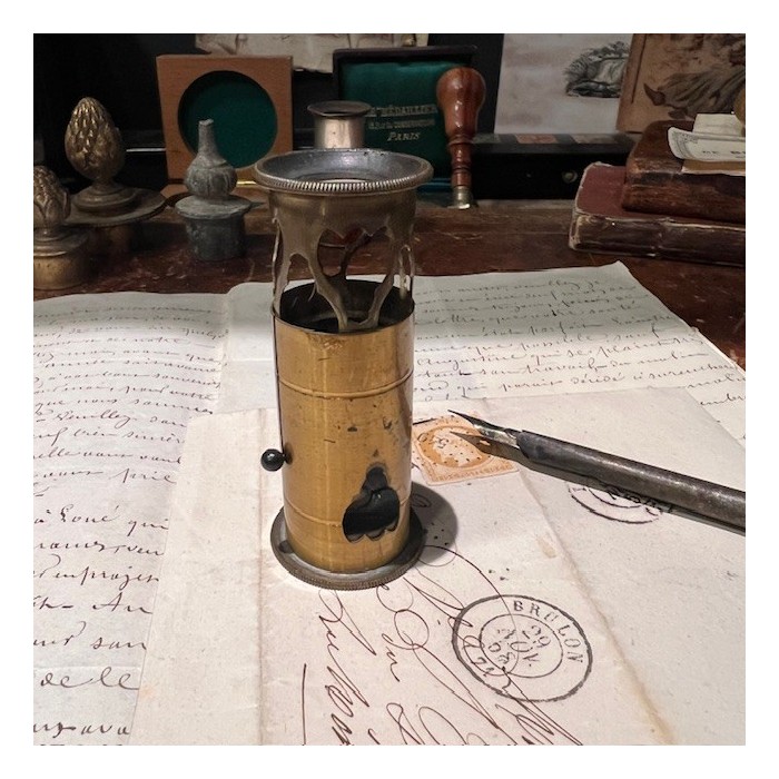 Floroscope - Brass insectoscope - pocket microscope - XIXth century
