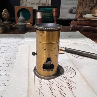 Floroscope - Brass insectoscope - pocket microscope - XIXth century