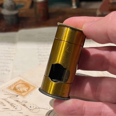 Floroscope - Brass insectoscope - pocket microscope - XIXth century