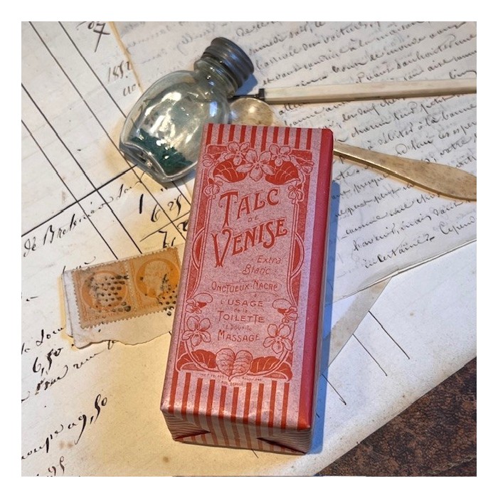 Talc de Venise - Ancienne boîte de Pharmacie en carton - Belle Epoque