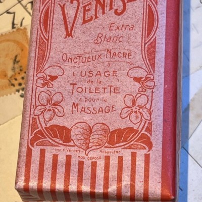 Talc de Venise - Ancienne boîte de Pharmacie en carton - Belle Epoque