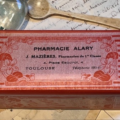 Talc de Venise - Ancienne boîte de Pharmacie en carton - Belle Epoque