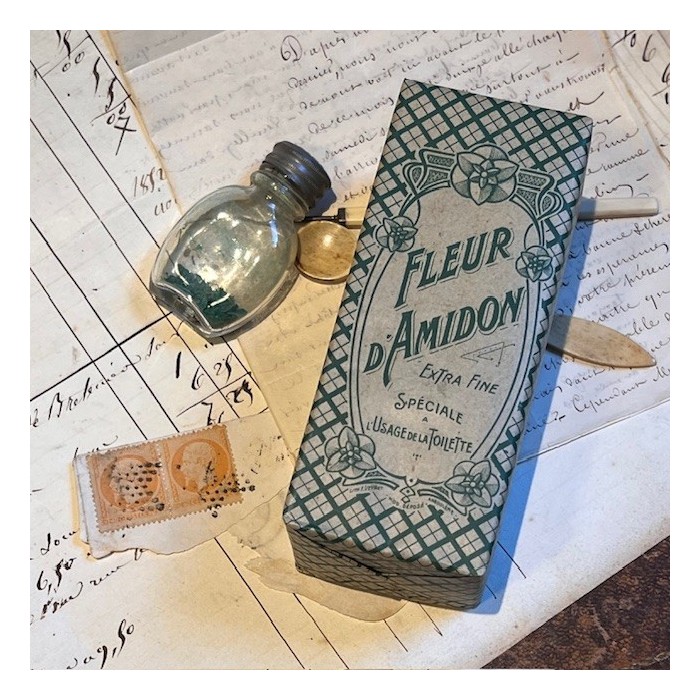 Fleur d'Amidon - Ancienne boîte de Pharmacie en carton - Belle Epoque