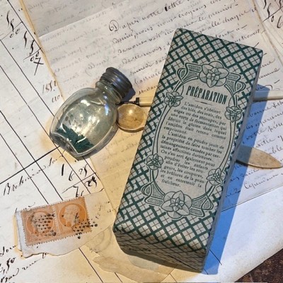 Fleur d'Amidon - Ancienne boîte de Pharmacie en carton - Belle Epoque