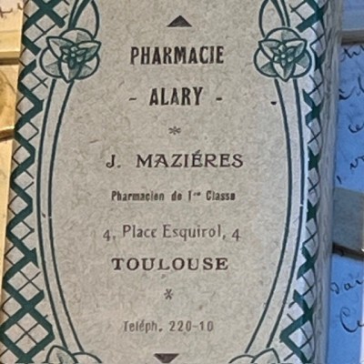 Fleur d'Amidon - Ancienne boîte de Pharmacie en carton - Belle Epoque