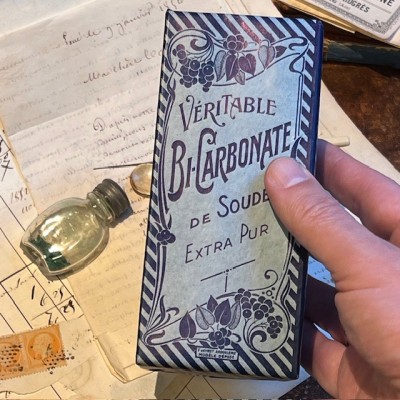 Sodium bicarbonate - Antique cardboard pharmacy box - 1910/1920