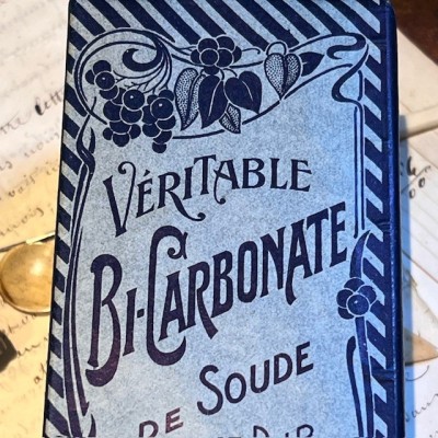 Bi-Carbonate de Soude - Ancienne boîte de Pharmacie en carton - Belle Epoque