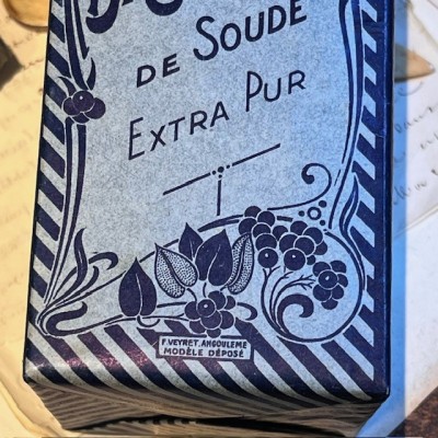 Bi-Carbonate de Soude - Ancienne boîte de Pharmacie en carton - Belle Epoque