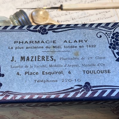 Bi-Carbonate de Soude - Ancienne boîte de Pharmacie en carton - Belle Epoque