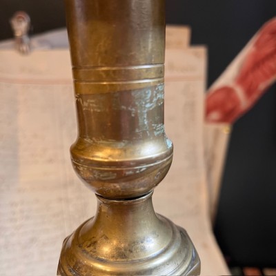 Grand Bougeoir en laiton 38cm - Chandelier - Début XXème