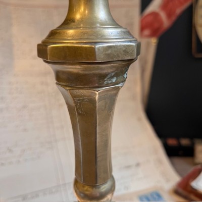Large brass candlestick 38cm - Candleholder - Early 20th century