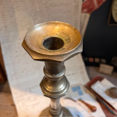 Large brass candlestick 38cm - Candleholder - Early 20th century
