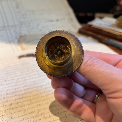 Mouchette à Pomme de pin - Bronze - Eteignoir à bougie - XIXème