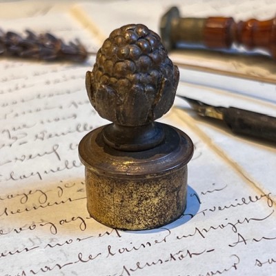 Mouchette à Pomme de pin - Bronze - Eteignoir à bougie - XIXème