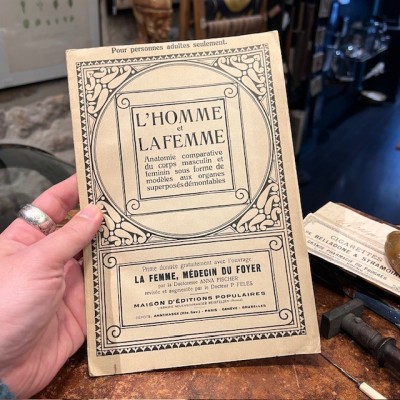 Atlas anatomique - L'homme et la femme - planches démontables - 1930