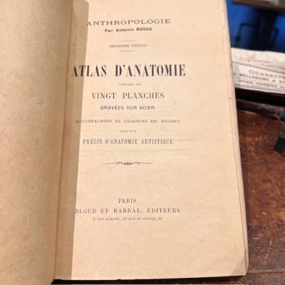 Atlas anatomique - Anthropologie - 20 Gravures Fin XIXème siècle