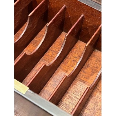 Napoleon III box in rosewood and polychrome marquetry