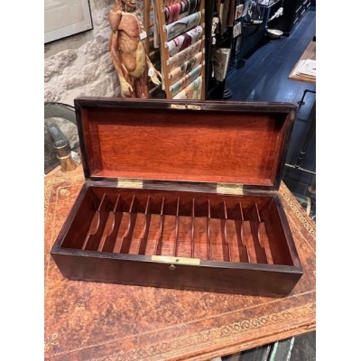 Napoleon III box in rosewood and polychrome marquetry