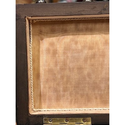 Boîte à gants d'époque Napoléon III - Palissandre et Marqueterie en os