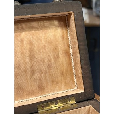 Boîte à gants d'époque Napoléon III - Palissandre et Marqueterie en os